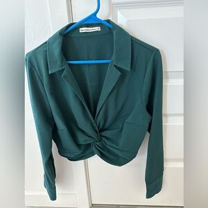 A&F cropped blouse